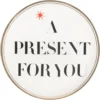 Bitossi Home "A Present For You" Assiette Déco en Porcelaine – 17cm Design Italien