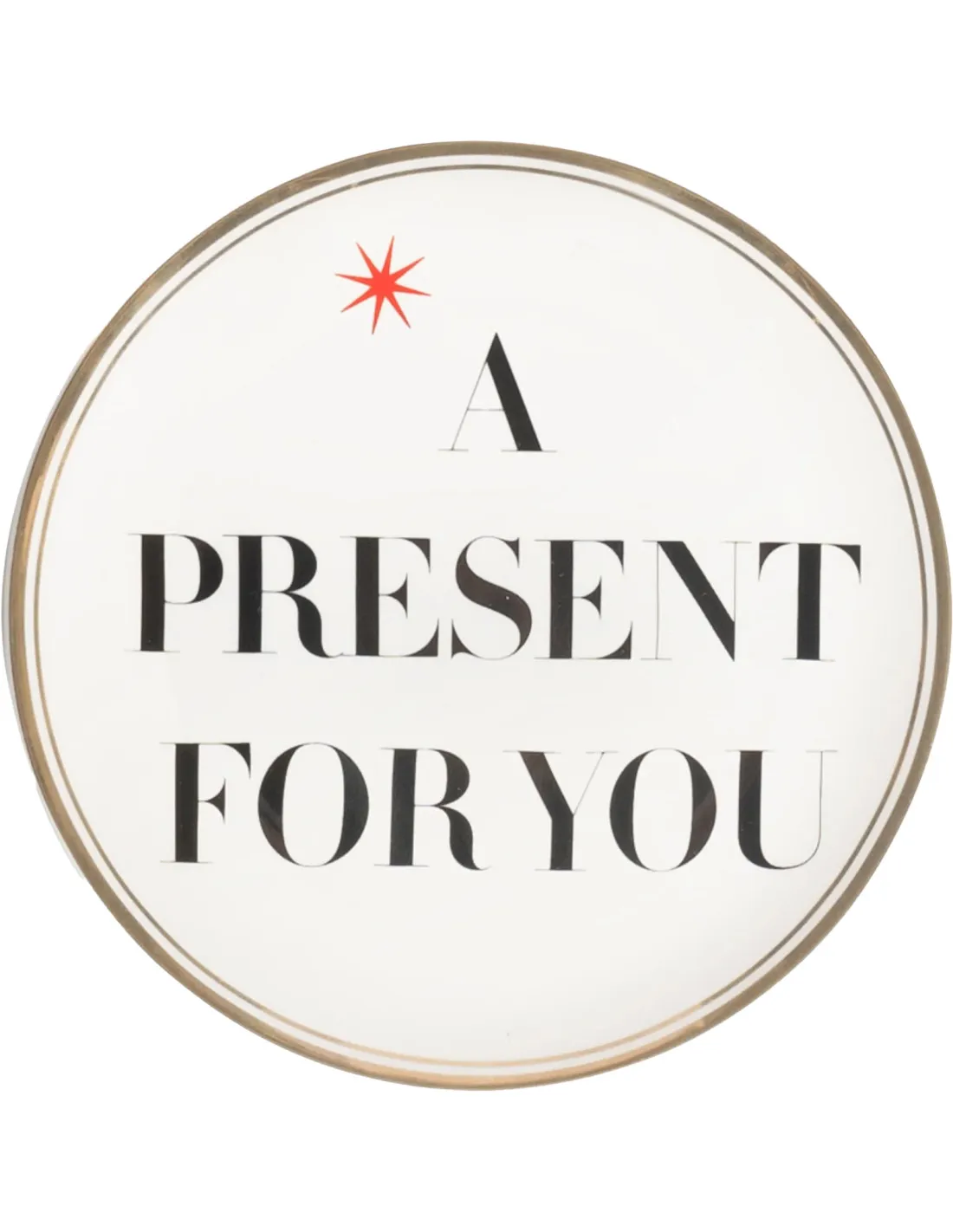 Bitossi Home "A Present For You" Assiette Déco en Porcelaine – 17cm Design Italien 1 Bitossi Home "A Present For You" Assiette Déco en Porcelaine – 17cm Design Italien