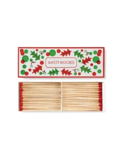 Allumettes Christmas Holly Pattern - The Archivist