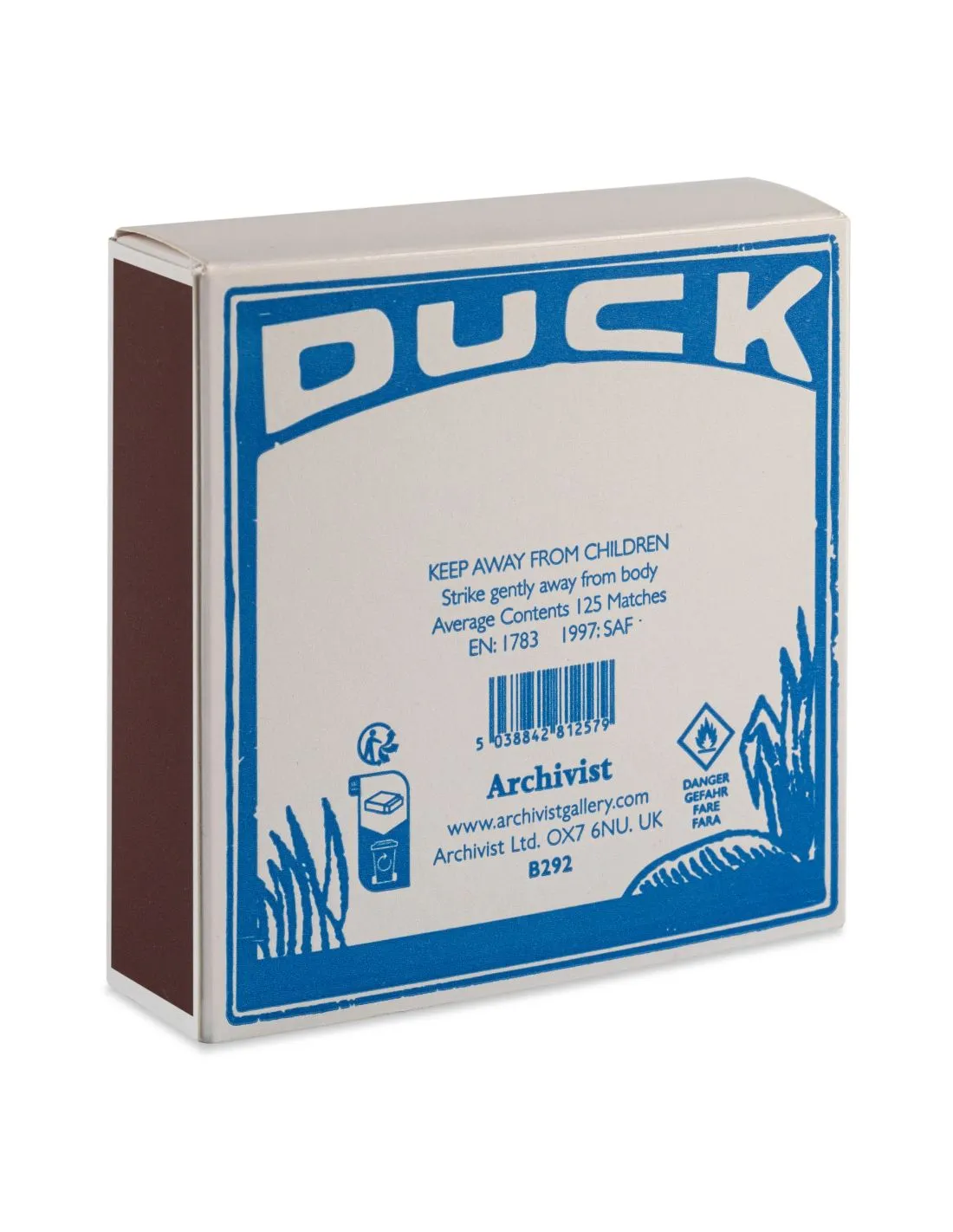 The Archivist Allumettes Duck - Boîte Carrée Design Vintage Canard 3 The Archivist Allumettes Duck - Boîte Carrée Design Vintage Canard – Image 3