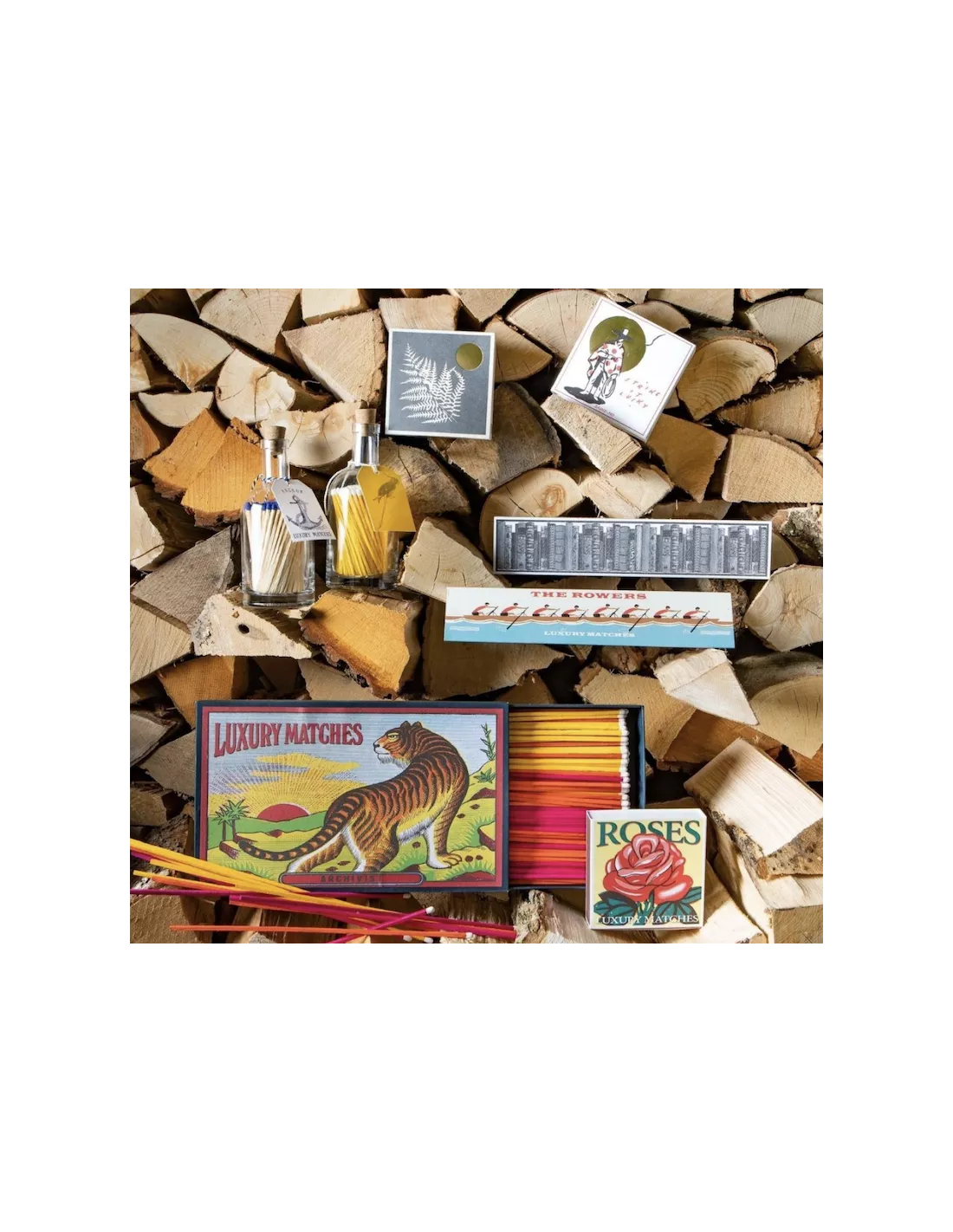 Allumettes Géantes The Archivist 'The Tiger' – Design Vintage et Têtes Blanches 2 Allumettes Géantes The Archivist 'The Tiger' – Design Vintage et Têtes Blanches – Image 2