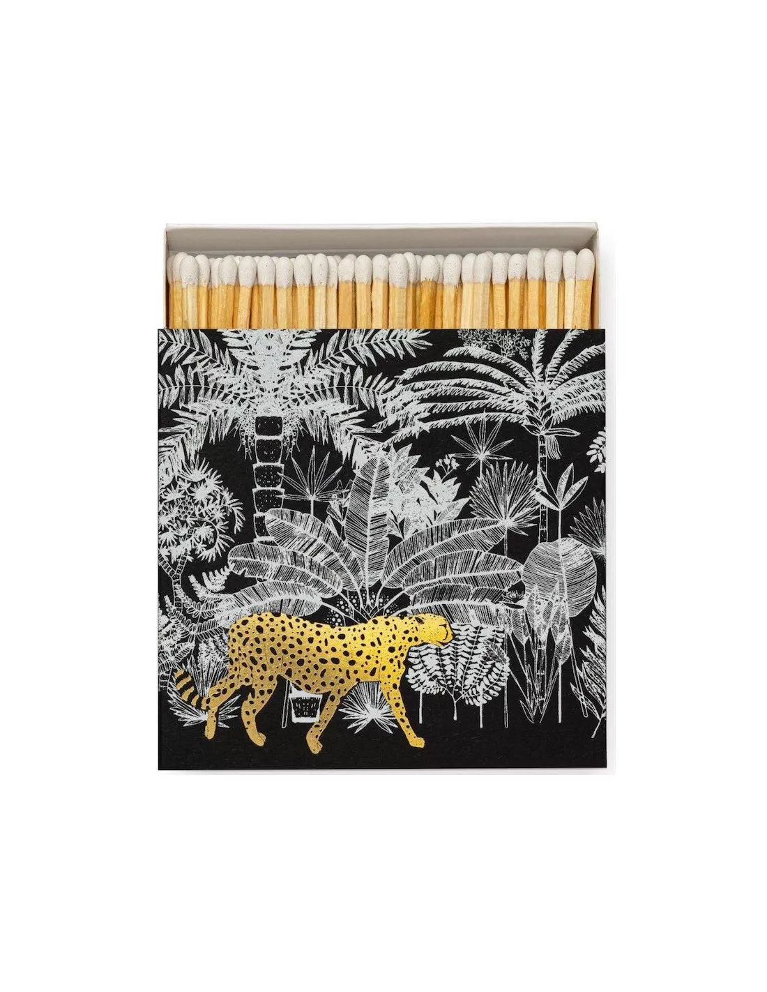 The Archivist Allumettes de Luxe Guépard Doré – Boîte Carrée Design Jungle 1 The Archivist Allumettes de Luxe Guépard Doré – Boîte Carrée Design Jungle
