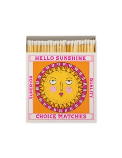Allumettes de Luxe "Hello Sunshine" The Archivist – Boîte Carrée Décorative (125 Allumettes)