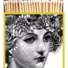 The Archivist - Grande Boîte d'Allumettes Décorative Lady C&W - 125 Allumettes Blanches