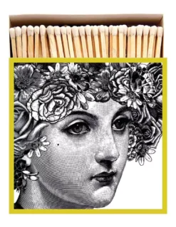 The Archivist - Grande Boîte d'Allumettes Décorative Lady C&W - 125 Allumettes Blanches