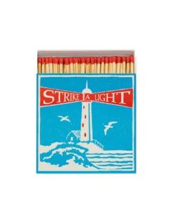 Boîte d'Allumettes Carrée The Archivist Lighthouse – Design Vintage & Allumettes Longues