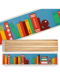 Boîte d'Allumettes Longues "Books" – The Archivist - Design Vintage Bibliothèque - 29cm