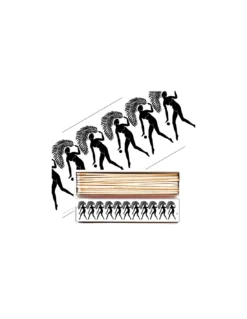 Allumettes Longues The Archivist Palm Weavers – Boîte Jaune Illustration Vintage 29cm