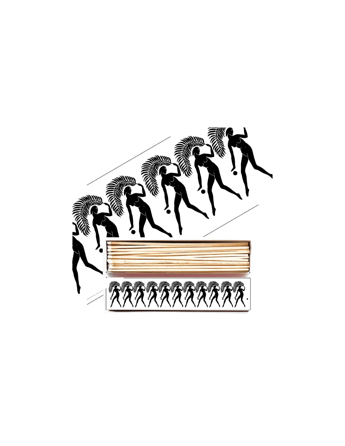 Allumettes Longues The Archivist Palm Weavers – Boîte Jaune Illustration Vintage 29cm 1 Allumettes Longues The Archivist Palm Weavers – Boîte Jaune Illustration Vintage 29cm