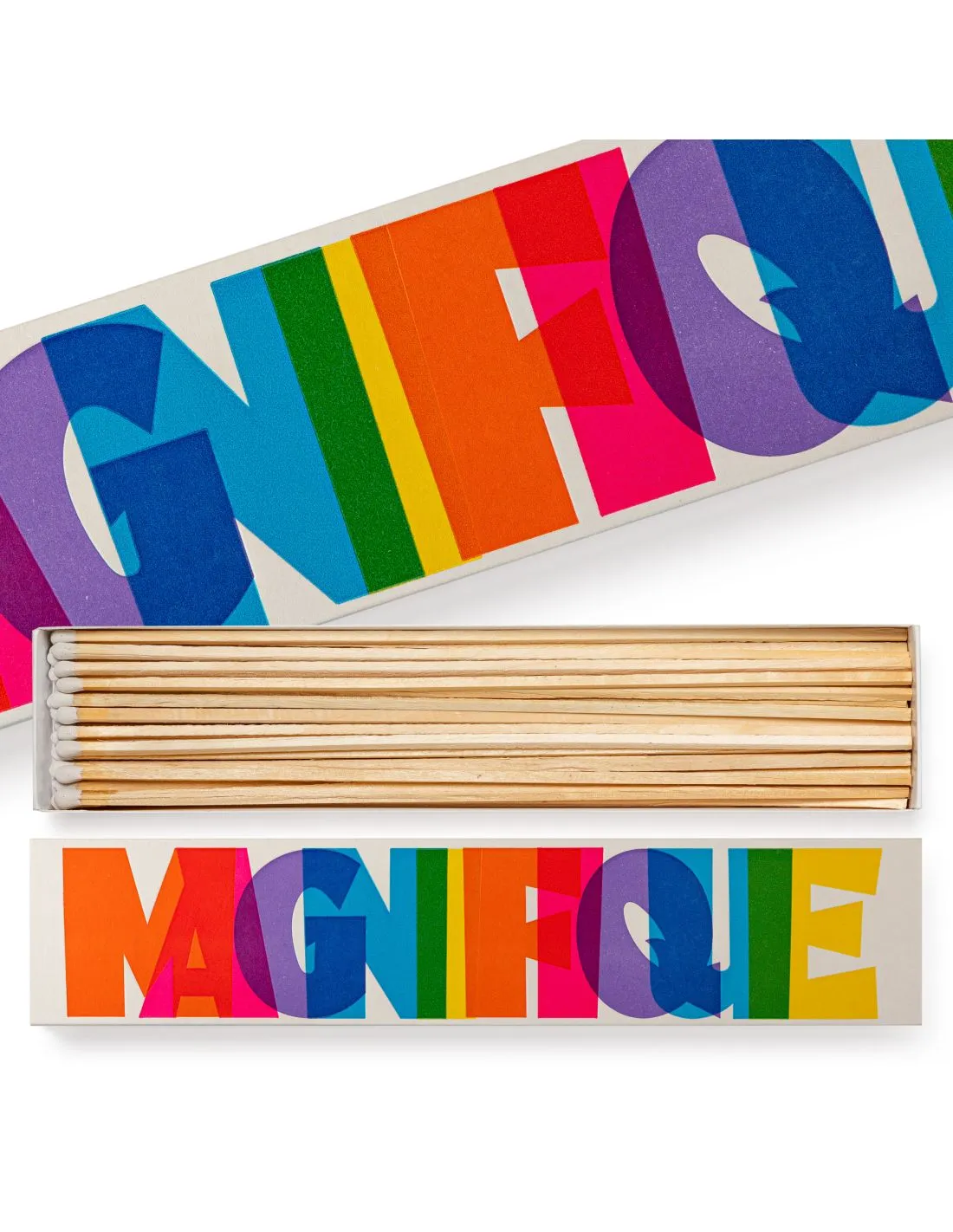 Boîte d'Allumettes Longues Magnifique par Pressink – Design Typographique Coloré The Archivist Gallery 1 Boîte d'Allumettes Longues Magnifique par Pressink – Design Typographique Coloré The Archivist Gallery