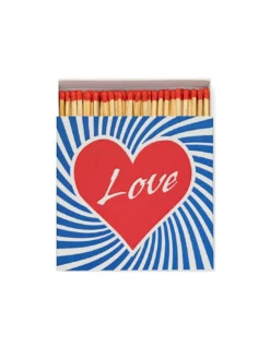 Boîte d'Allumettes Géante 'Love' The Archivist – Têtes Bleu Marine Design Original