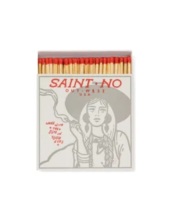 Boîte d'Allumettes Géantes Out West The Archivist – Design Cowboy et Têtes Rouges