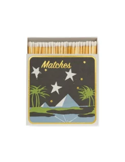 The Archivist 'Pyramid' Luxury Matchbox - 125 White-Tipped Extra Long Matches