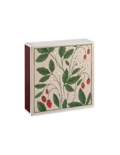 Wanderlust Paper Co. Strawberry Botanical Square Matchbox – The Archivist Gallery Luxury Matches -Jolie Bougies Soldes allumettes strawberry matches by wanderlust paper co the archivist 2