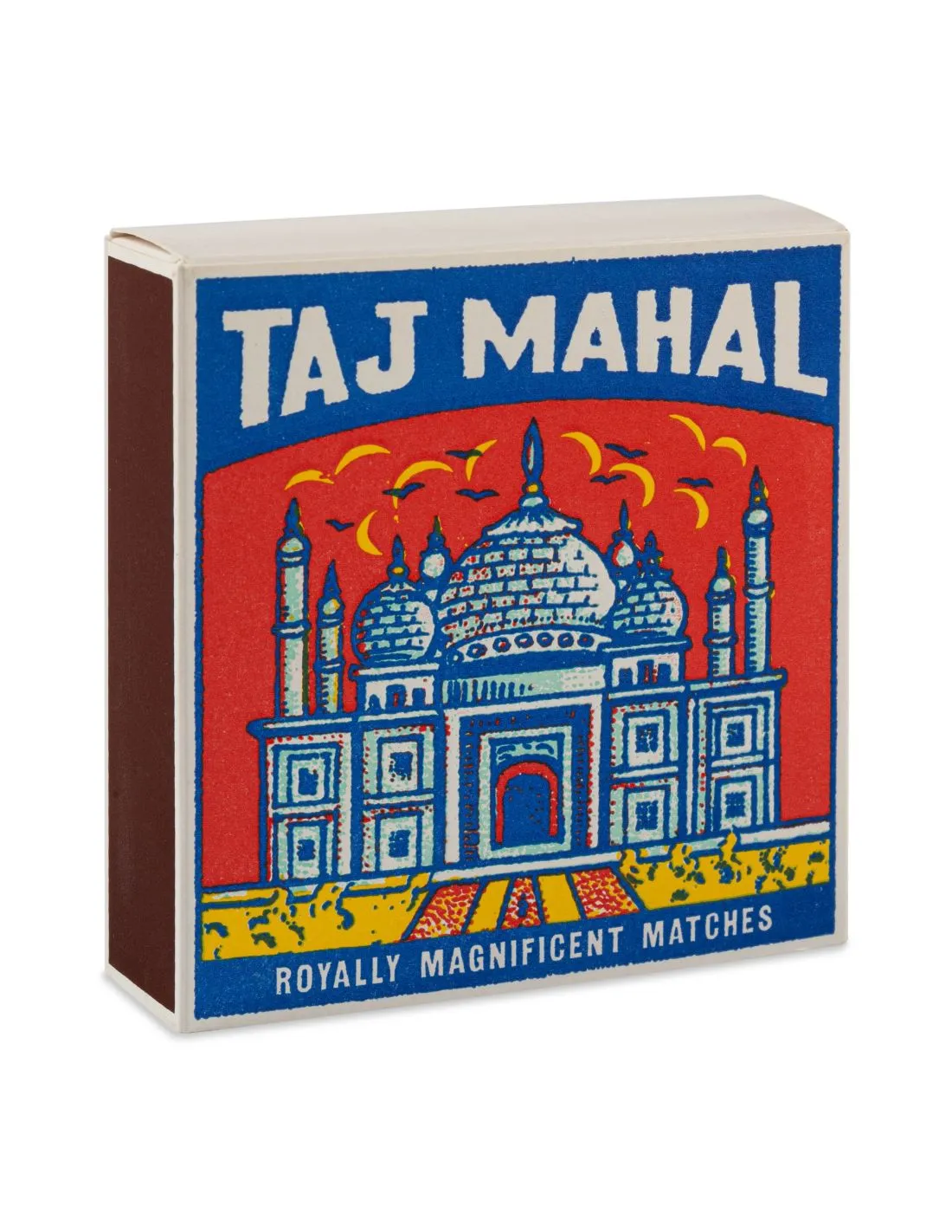 Grande Boîte de 125 Allumettes Taj Mahal - The Archivist - Design Vintage Carré 11x11cm 2 Grande Boîte de 125 Allumettes Taj Mahal - The Archivist - Design Vintage Carré 11x11cm – Image 2