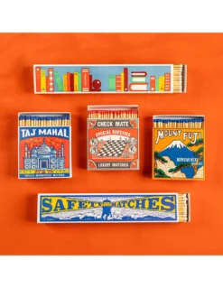 Grande Boîte de 125 Allumettes Taj Mahal - The Archivist - Design Vintage Carré 11x11cm 6 Grande Boîte de 125 Allumettes Taj Mahal - The Archivist - Design Vintage Carré 11x11cm -Jolie Bougies Soldes allumettes taj mahal the archivist 2