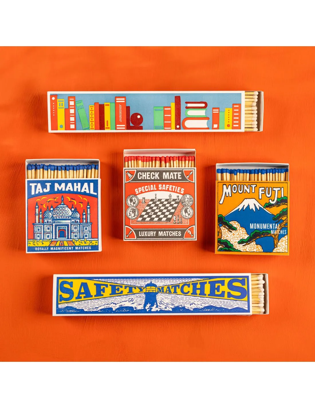 Grande Boîte de 125 Allumettes Taj Mahal - The Archivist - Design Vintage Carré 11x11cm 3 Grande Boîte de 125 Allumettes Taj Mahal - The Archivist - Design Vintage Carré 11x11cm – Image 3