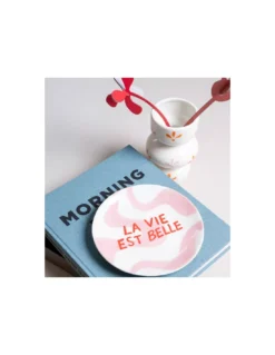Assiette à Dessert - Good Vibes 9 Assiette à Dessert - Good Vibes -Jolie Bougies Soldes assiette a dessert good vibes 3
