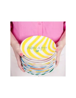 Assiette à Dessert - Good Vibes 10 Assiette à Dessert - Good Vibes -Jolie Bougies Soldes assiette a dessert good vibes 4