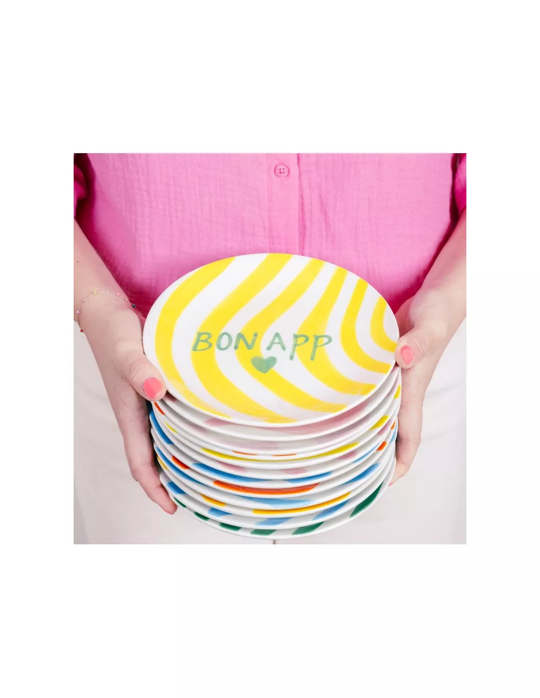 Assiette à Dessert - La Vie Est Belle 4 Assiette à Dessert - La Vie Est Belle – Image 4