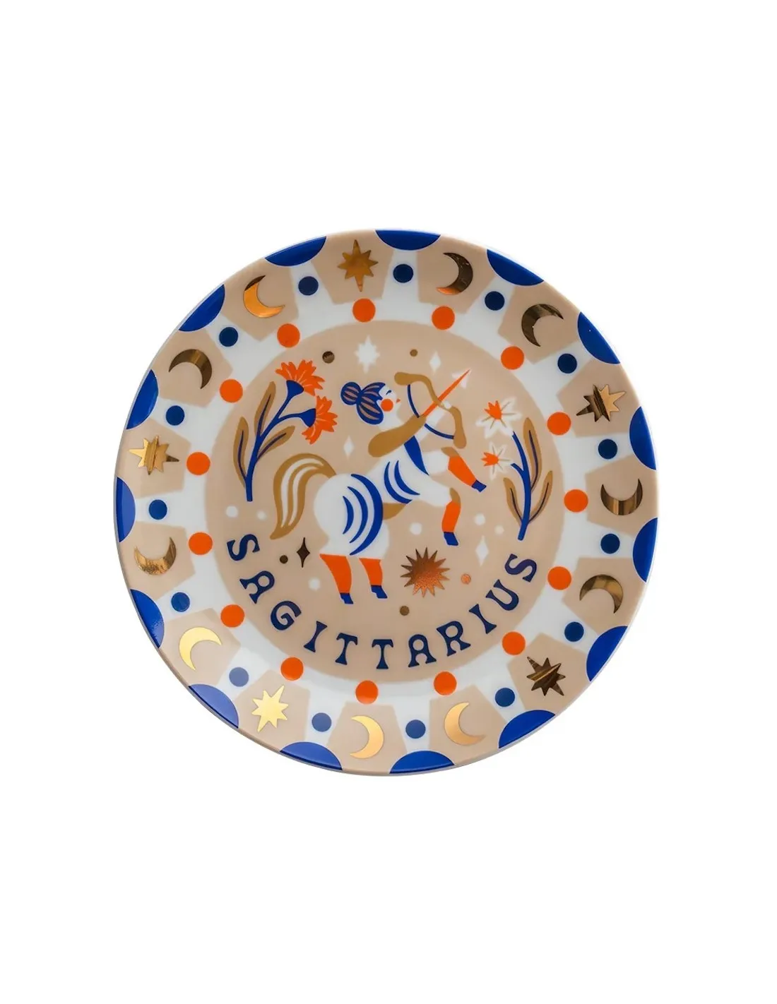 Assiette Astrale Bitossi - Sagittaire 16 Cm 1 Assiette Astrale Bitossi - Sagittaire 16 Cm