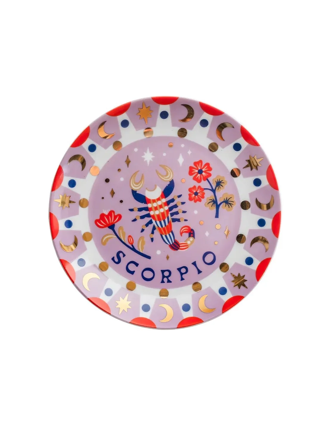 Assiette Astrale Bitossi - Signe Astrologique Scorpion en Porcelaine Blanche (16 cm) 1 Assiette Astrale Bitossi - Signe Astrologique Scorpion en Porcelaine Blanche (16 cm)