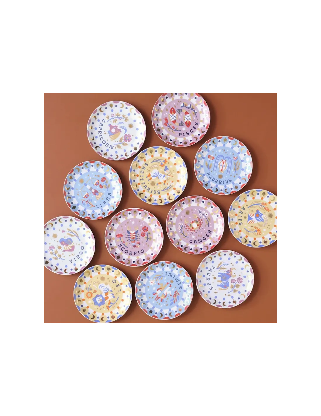 Bitossi Home Collection Astrale - Assiette Taureau en Porcelaine 16 cm - Design Zodiaque Artistique 2 Bitossi Home Collection Astrale - Assiette Taureau en Porcelaine 16 cm - Design Zodiaque Artistique – Image 2