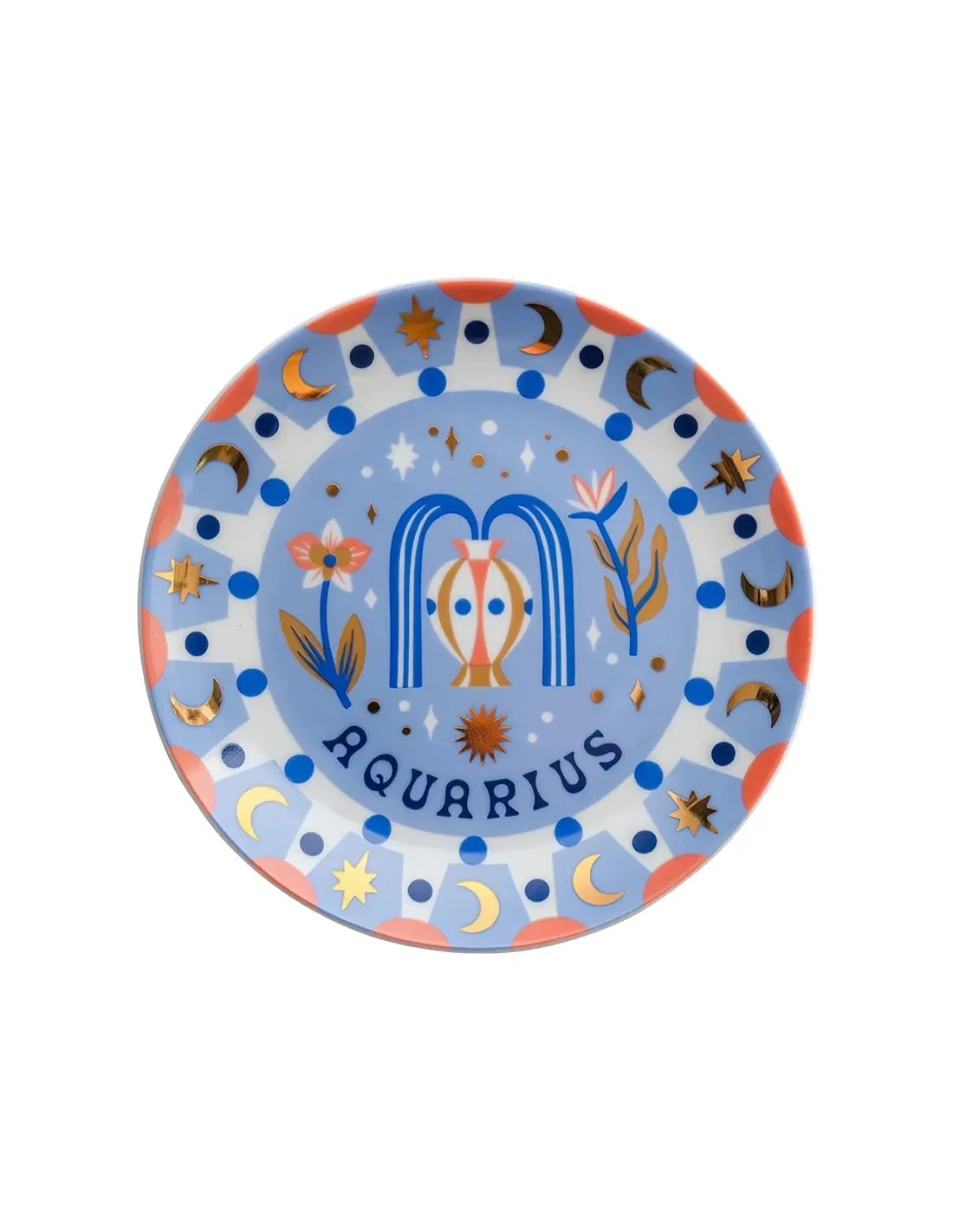 Assiette Astrale Bitossi - Verseau 16 Cm 1 Assiette Astrale Bitossi - Verseau 16 Cm