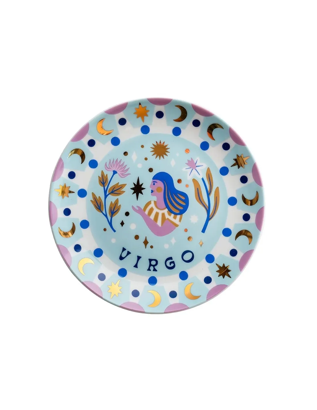 Assiette Astrale Bitossi - Vierge 16 Cm 1 Assiette Astrale Bitossi - Vierge 16 Cm