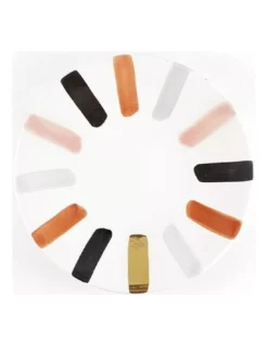 Assiette Ourika Marsala GM en Céramique et Or 12 Carats - Art de la Table Chabi Chic Marrakech