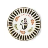 Bitossi Home Blanche et Or - Sirenetta 'La Belle Vie' Assiette en Porcelaine 20,5cm