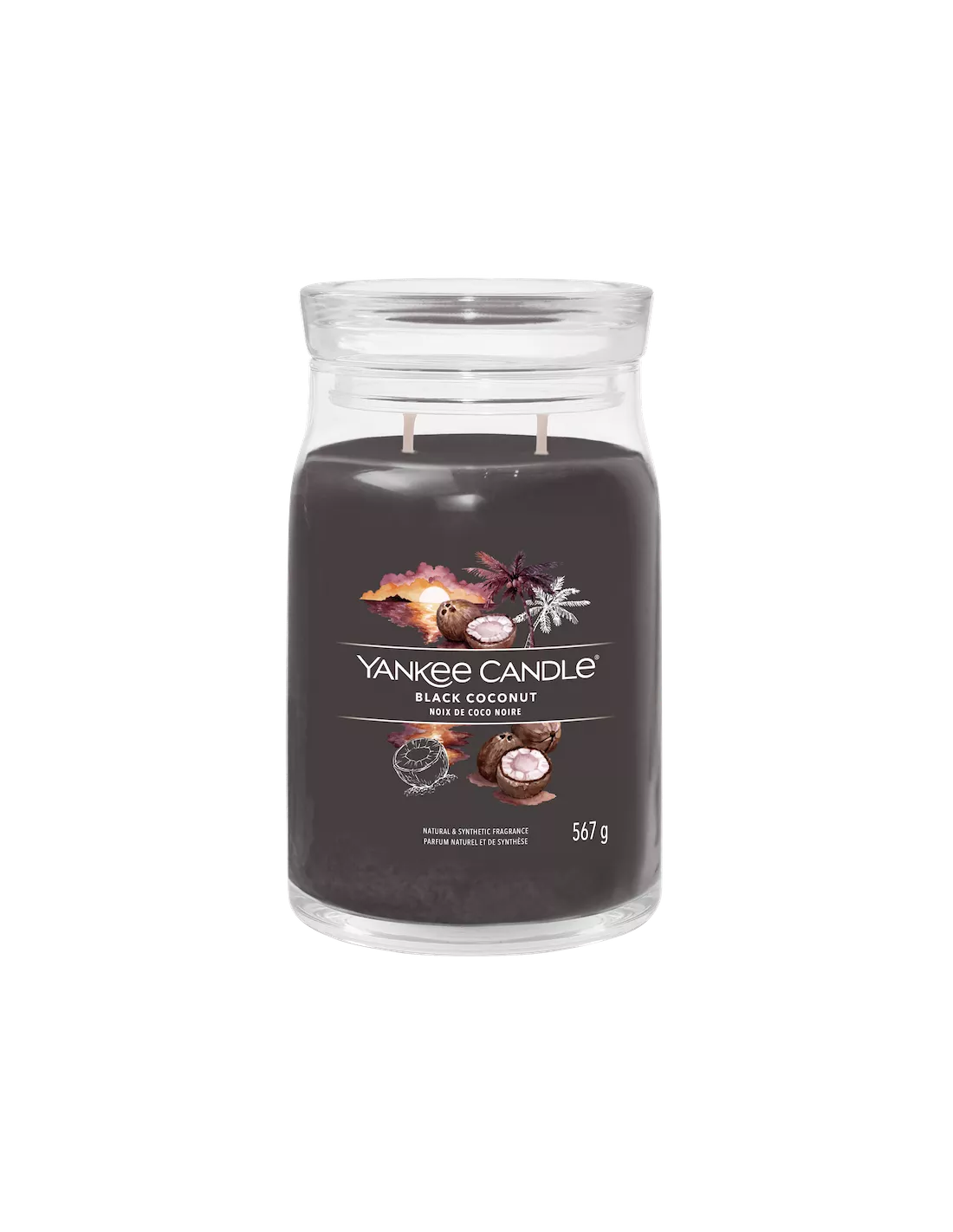 Yankee Candle Black Coconut - Grande Bougie 2 Mèches 2 Yankee Candle Black Coconut - Grande Bougie 2 Mèches – Image 2
