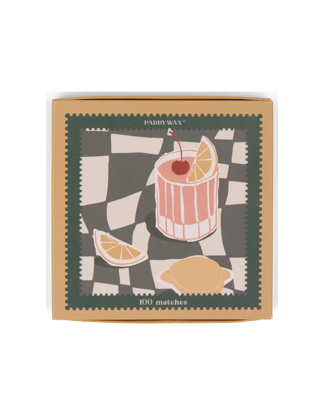 Boîte d'Allumettes Cocktail Illustrée - 100 Allumettes de Luxe pour Bougies 1 Boîte d'Allumettes Cocktail Illustrée - 100 Allumettes de Luxe pour Bougies