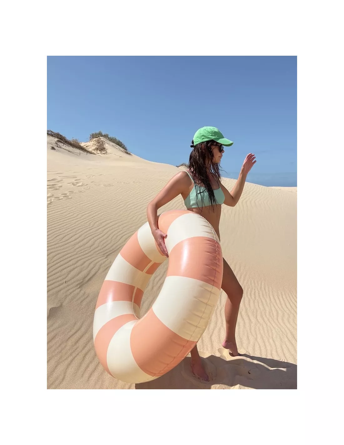 Bouée Peach Daisy - Petites Pommes 45-60-90-120cm 2 Bouée Peach Daisy - Petites Pommes 45-60-90-120cm – Image 2