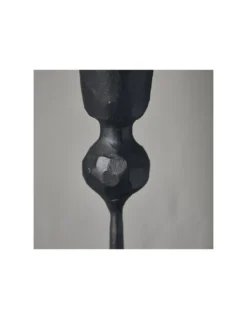 House Doctor Trivo 18cm Black Metal Candle Holder – Minimalist Scandinavian Taper Holder -Jolie Bougies Soldes bougeoir 18 cm trivo metal noir house doctor 3