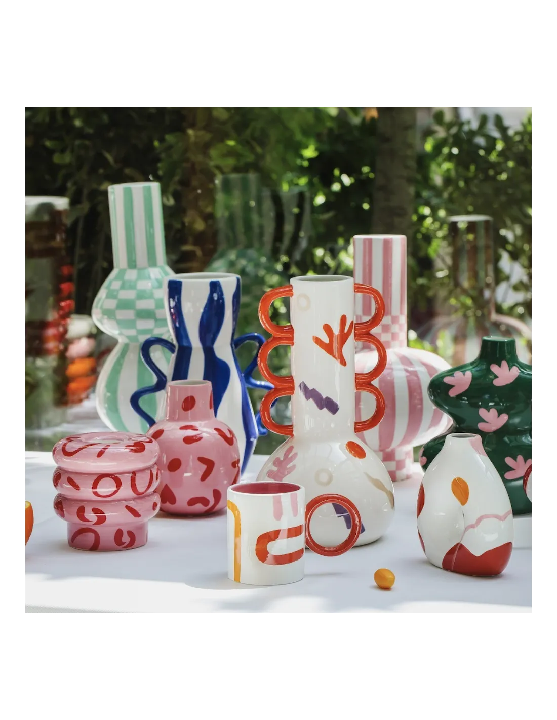 Que Rico Bougeoir Alvaro Léopard Mindo Rose et Rouge – Céramique Peinte à la Main 2 Que Rico Bougeoir Alvaro Léopard Mindo Rose et Rouge – Céramique Peinte à la Main – Image 2