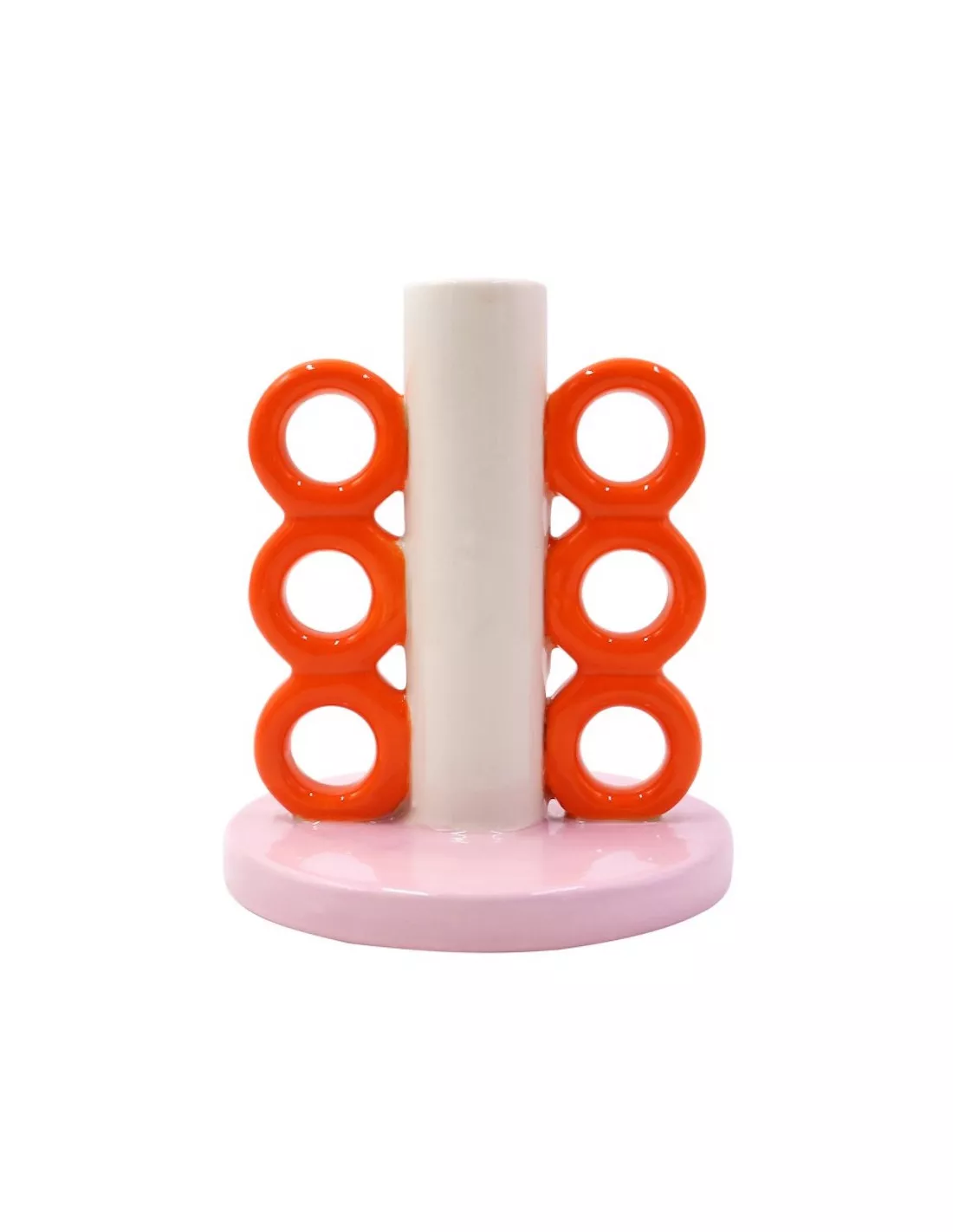 Bougeoir en Céramique Adriana - Rouge et Rose - Design Artisanal Amor Del Color 1 Bougeoir en Céramique Adriana - Rouge et Rose - Design Artisanal Amor Del Color