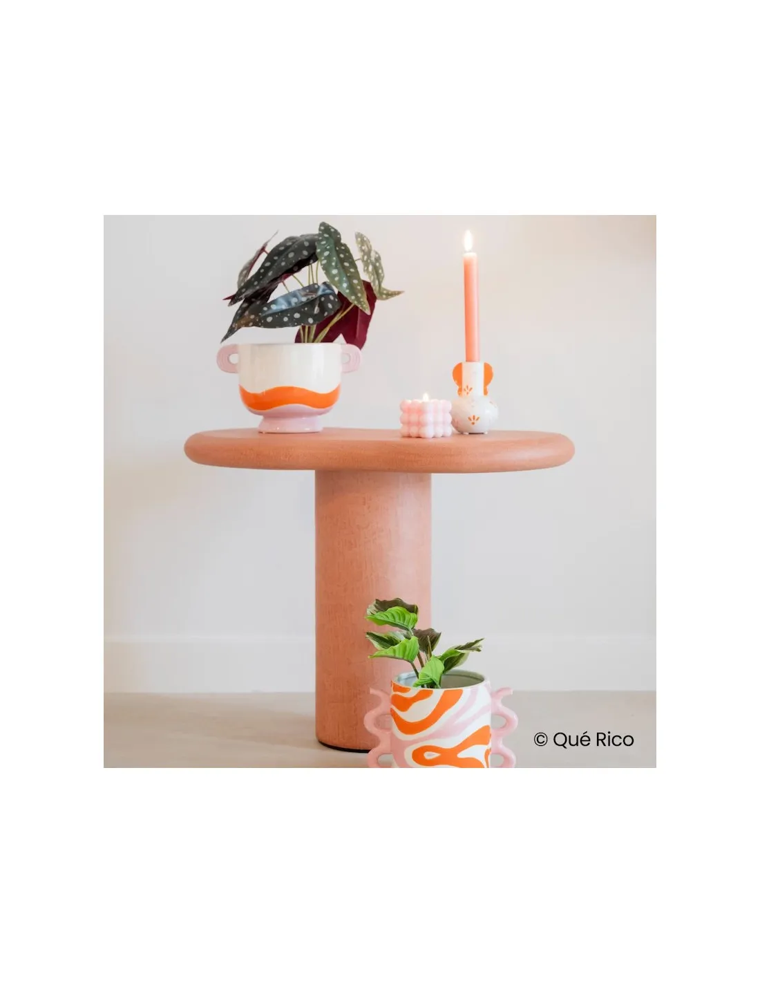 Bougeoir Céramique Emilia - Funky Flower 2 Bougeoir Céramique Emilia - Funky Flower – Image 2