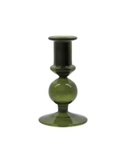 House Doctor Bougeoir en Verre 12,5 cm – Design Scandinave Minimaliste