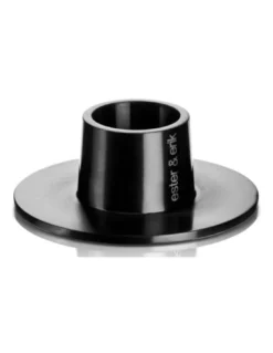 Bougeoir Medium Noir Mat Ester & Erik - Support Minimaliste pour Cierges