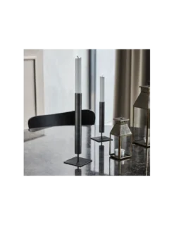 Bougeoir Kolo Noir 26cm - House Doctor -Jolie Bougies Soldes bougeoir kolo noir 26cm house doctor 2