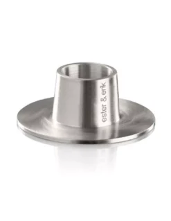 Ester & Erik Bougeoir Medium Argent Mat – Finition Laiton Brossé