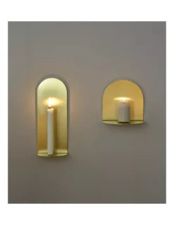 ENO Studio Bougeoir Mural M en Laiton – Design Néo-Art Déco par Numéro 111 -Jolie Bougies Soldes bougeoir mural m en laiton 3