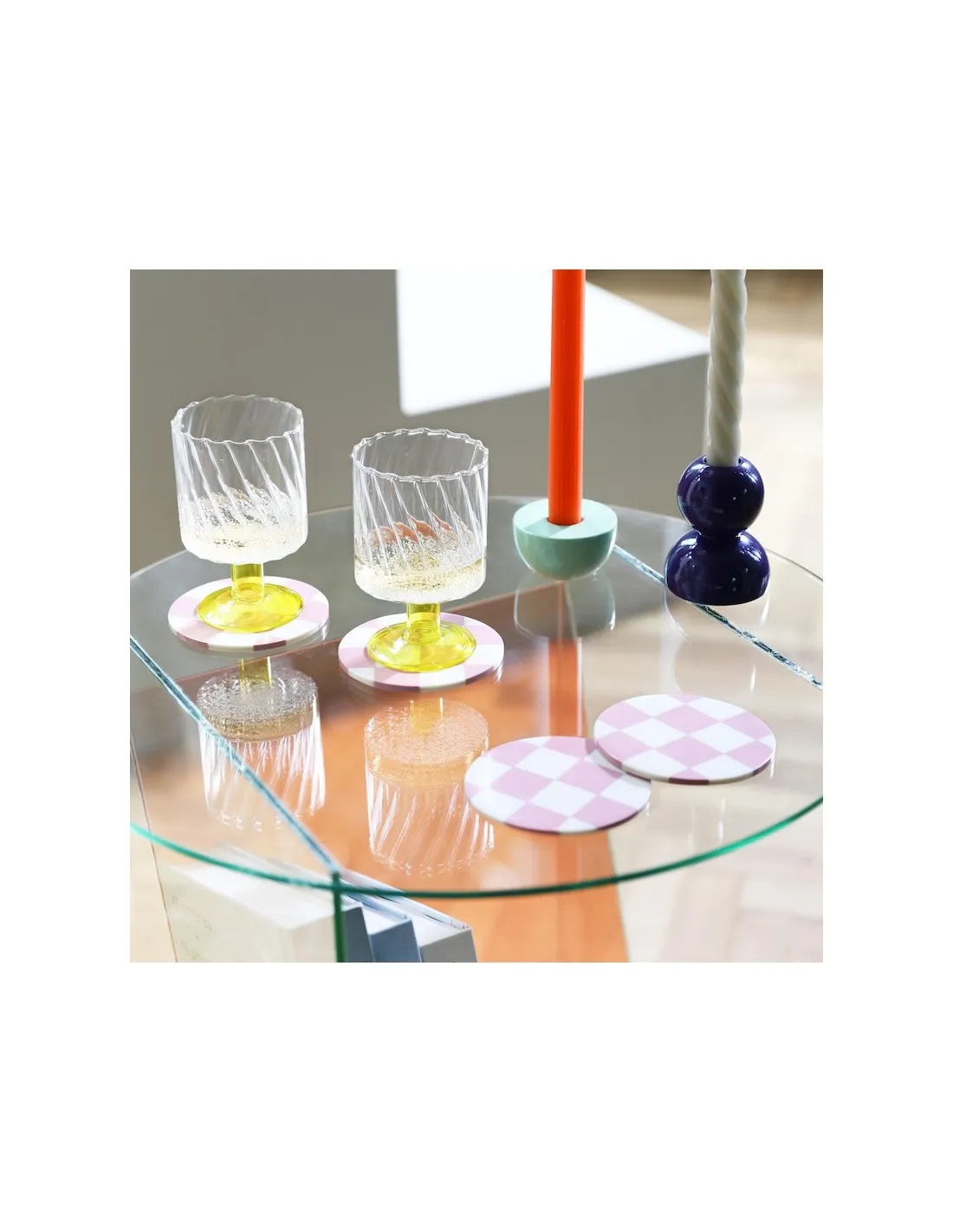 & Klevering Bougeoir Stack - Vert Menthe Klevering 2 & Klevering Bougeoir Stack - Vert Menthe Klevering – Image 2