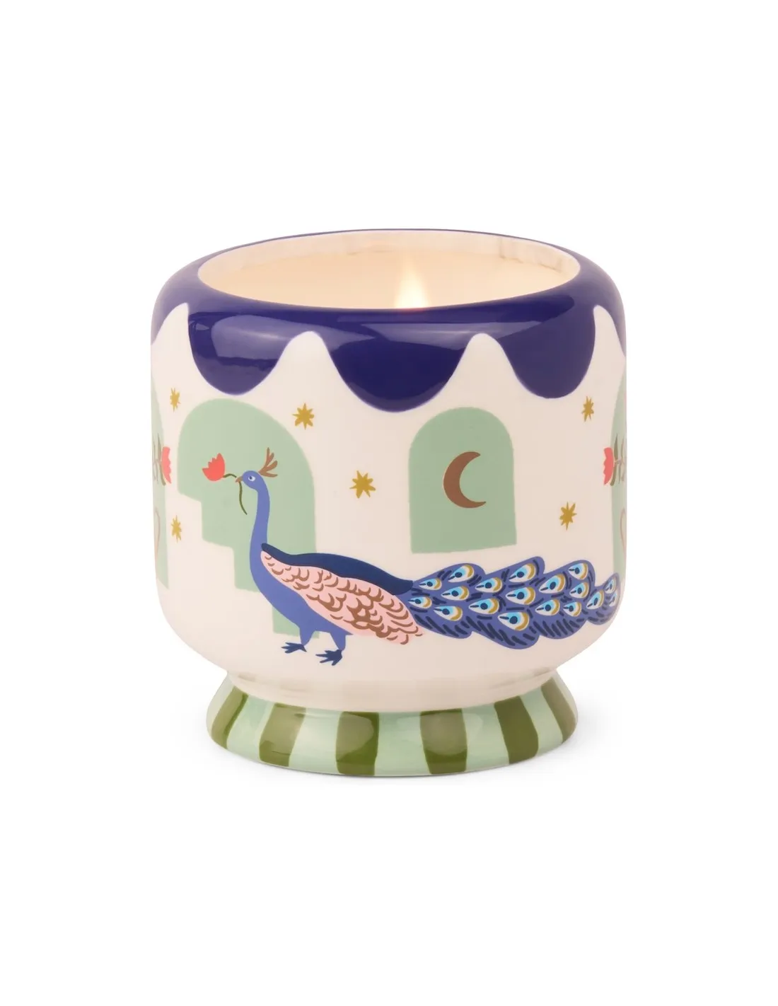 Bougie Adopo - Paons - Citron Vert 1 Bougie Adopo - Paons - Citron Vert