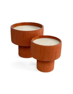 Bougie Coupe Fruit Terracotta M - Ambre -Jolie Bougies Soldes bougie coupe fruit terracotta m ambre 4