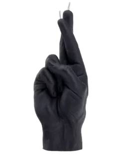 Bougie Crossed Fingers - Noir