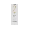 Wonder Candle Bougie Étincelle Géante - Chiffre Scintillant Doré pour Décoration de Gâteau d'Anniversaire