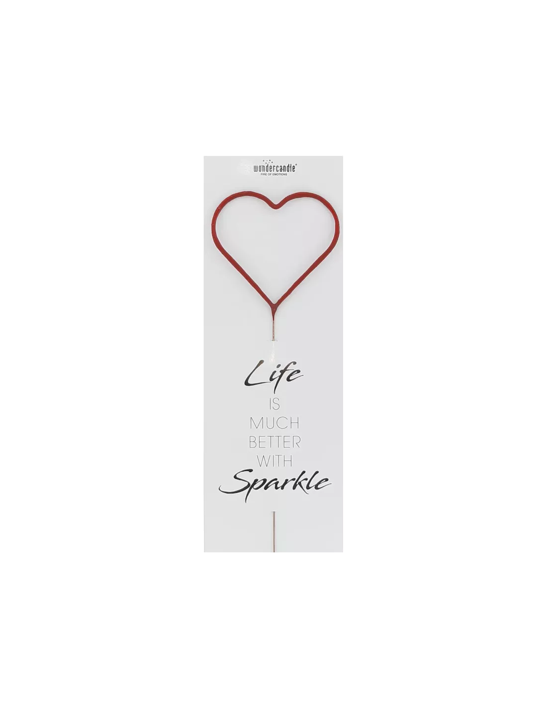 Wonder Candle - Bougie Étincelle Géante Cœur Rouge et Doré Scintillant 1 Wonder Candle - Bougie Étincelle Géante Cœur Rouge et Doré Scintillant