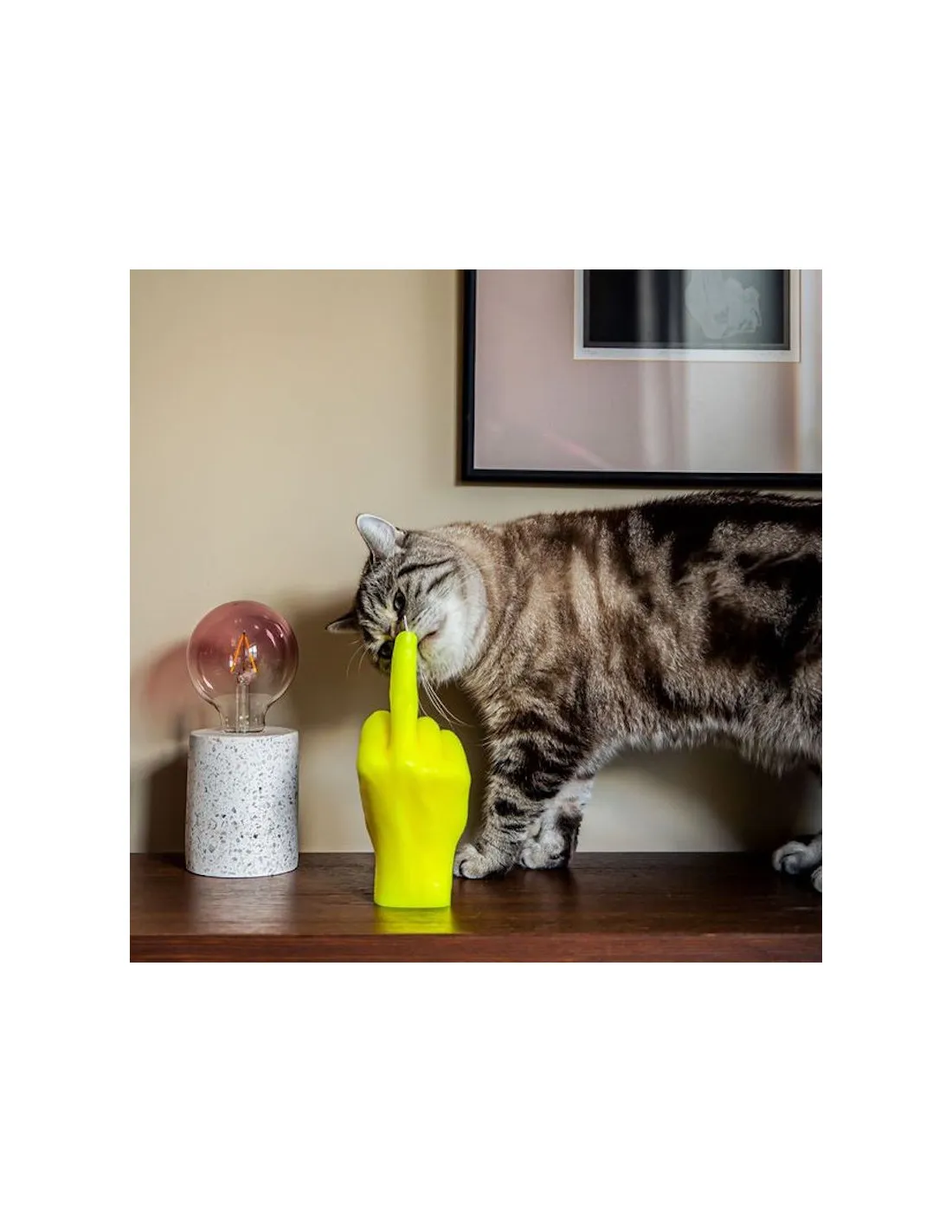 Bougie Fcuk You - Jaune 2 Bougie Fcuk You - Jaune – Image 2